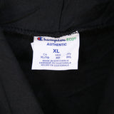 Champion 90's Hooded Drawstring Long Sleeve Hoodie XLarge Black