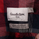 Goodfellow&Co 90's Check Long Sleeve Button Up Shirt large Grey