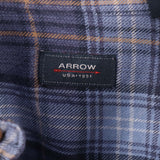 Arrow 90's Long Sleeve Check Shirt XLarge Blue