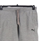 Puma 90's Elasticated Waistband Drawstrings Joggers / Sweatpants Medium Grey
