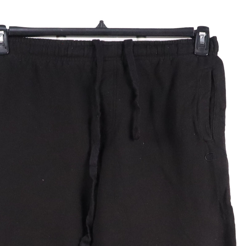 Champion 90's Elasticated Waistband Drawstrings Joggers / Sweatpants Medium Black