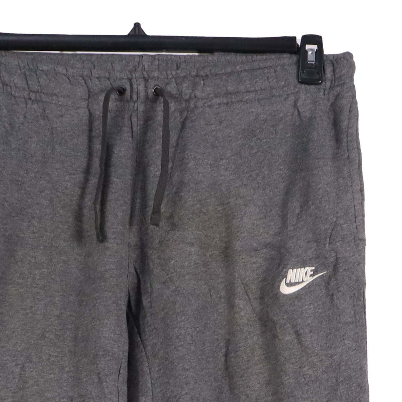 Nike 90's Elasticated Waistband Drawstrings Swoosh Joggers / Sweatpants Large Grey
