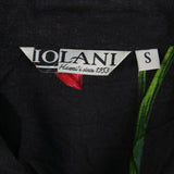 Lolani 90's Graphic Button Up Short Sleeve Shirt Small Black