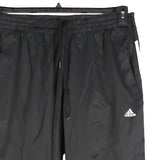 Adidas 90's Nylon Sportswear Elasticated Waistband Drawstrings Joggers / Sweatpants Large Black