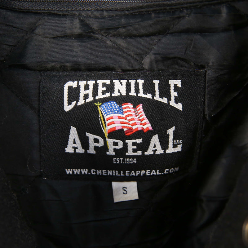 Chenile Appeal 90's Colleg Letterman Jacket Varsity Jacket Small Black