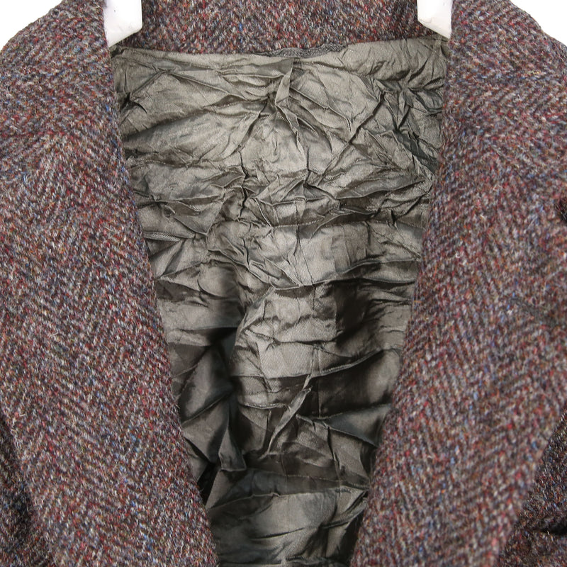Harris Tweed 90's Tweed Wool Jacket Blazer Medium Grey