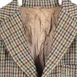 Harris Tweed 90's Tweed Wool Jacket Button Up Blazer Medium Brown