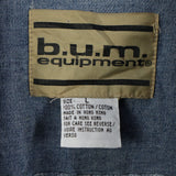 Bum Equipmrnt 90's Long Sleeve Button Up Denim Shirt Large Blue