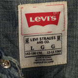 Levi's 90's Button Up Long Sleeve Denim Shirt Medium Blue