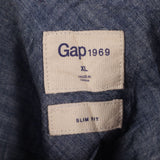 Gap 90's Long Sleeve Button Up Check Shirt XLarge Black