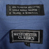Westchester Classic 90's Long Sleeve Button Up Shirt Large Blue