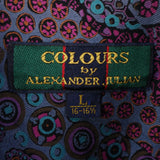 Alexander Julian 90's Corduroy Long Sleeve Button Up Shirt Large Blue