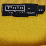 Polo Ralph Lauren 90's Heavyweight Elasticated Waistband Single Stitch Sweatshirt XXLarge (2XL) Yellow