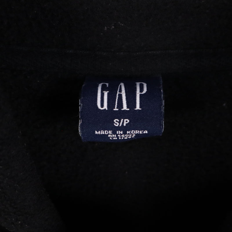 Gap 90's Spellout Logo Hooded Fleece Small Black