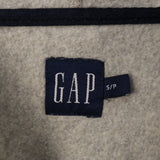 Gap 90's Spellout Logo Pullover Fleece Hoodie Small Grey