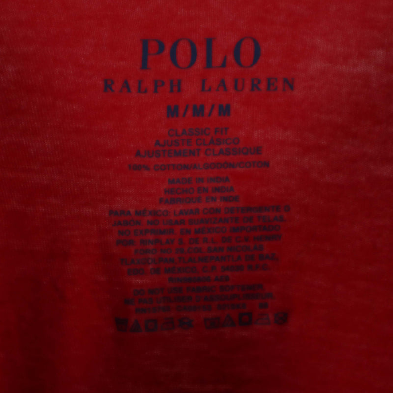 Polo Ralph Lauren 90's Short Sleeve T Shirt Medium Red