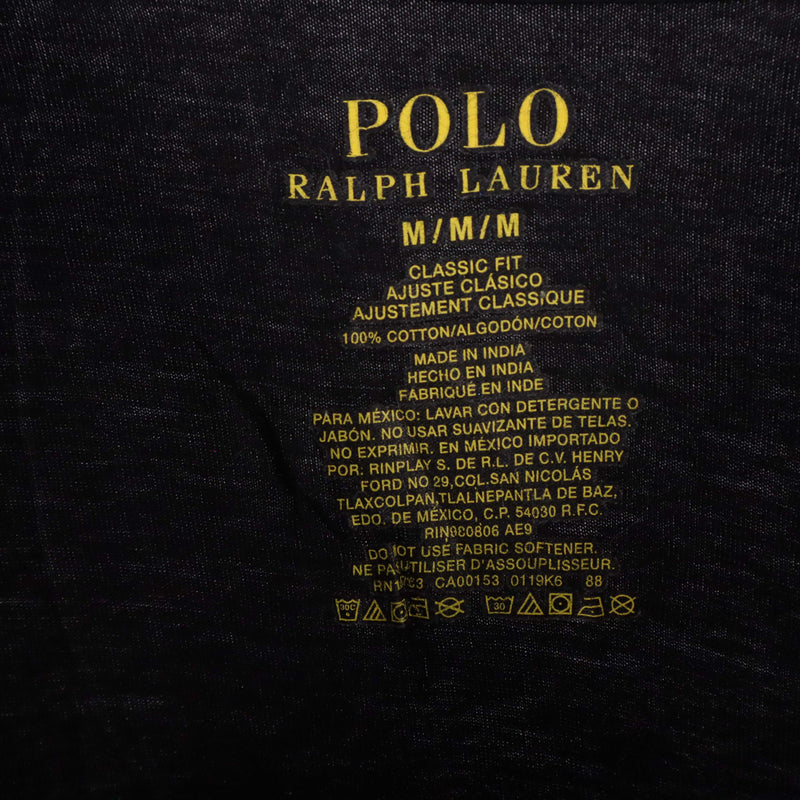 Polo Ralph Lauren 90's Short Sleeve Single Stitch T Shirt XXLarge (2XL) Black