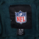 NFL 90's Eagles NFL Zip Up Jumper / Sweater XLarge Green