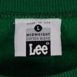 Lee 90's Long Sleeve Jumper Crewneck Sweatshirt Large Green
