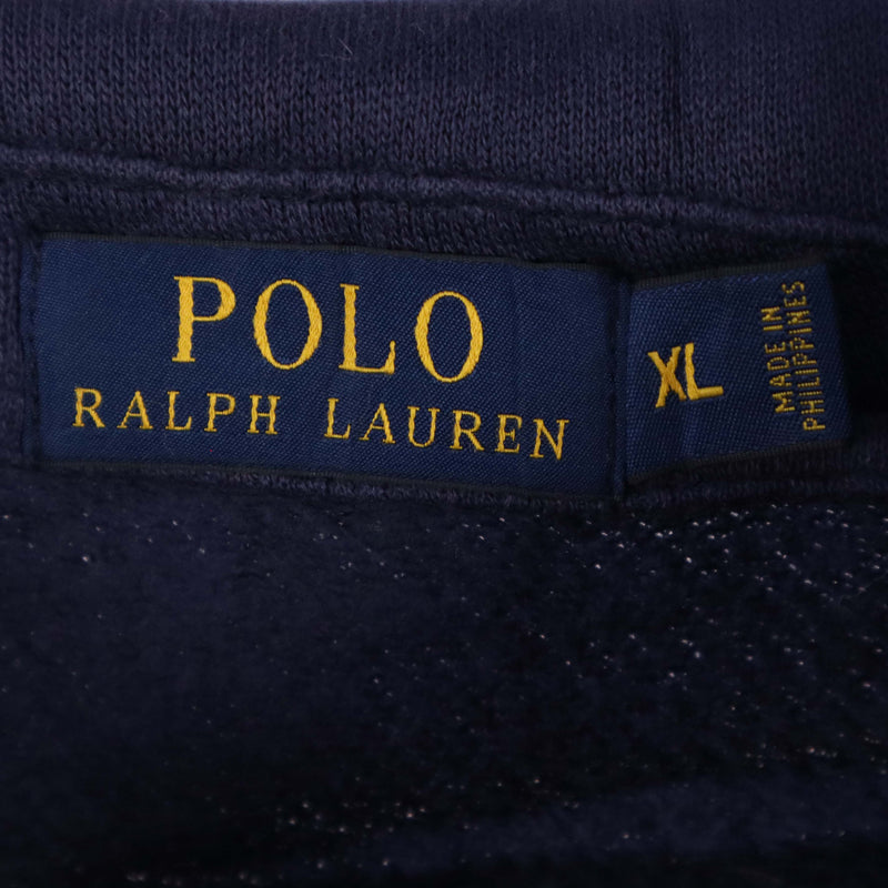 Polo Ralph Lauren 90's USA Quarter Zip Sweatshirt XLarge Navy Blue