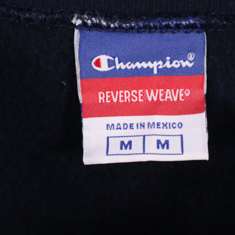 Champion 90's Crewneck Long Sleeve Sweatshirt Medium Navy Blue