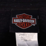 Harley Davidson 90's Short Sleeve Crewneck Back Print T Shirt XLarge Black