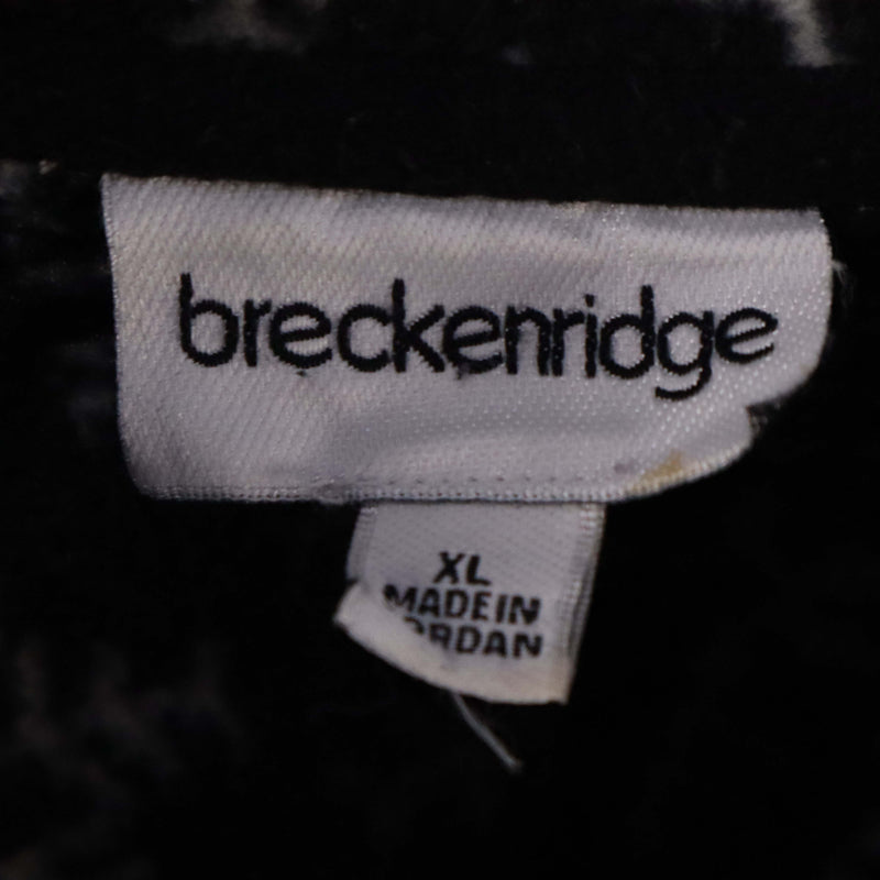 Breckenridge 90's Snow Full Zip Up Fleece Jumper XLarge Black