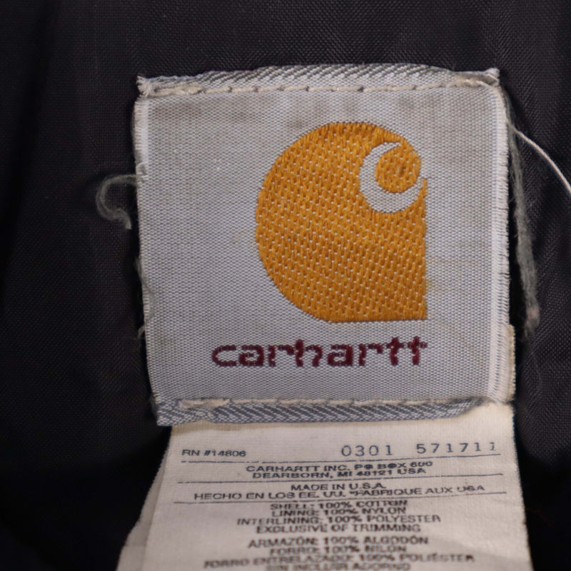Carhartt 90's Detroit Hooded Zip Up Workwear Jacket XXXXLarge (4XL) Green