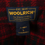 Woolrich 90's Flannel Zip Up Fleece Jumper Large Black