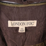 London Fog 90's Button Up Heavyweight Long Sleeve Trench Coat Large Brown