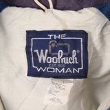 Woolrich 90's Hooded Heavyweight Denim Jacket Large Navy Blue