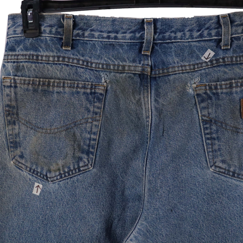 Carhartt 90's Light Wash Denim Straight Leg Jeans / Pants 36 x 32 Blue