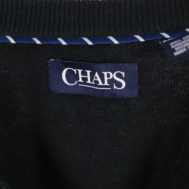 Chaps 90's Old Money Lightweight small logo Vests XXLarge (2XL) Blue