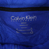 Calvin Klein 90's Fleece Zip Up Turtle Neck Fleece Jumper Medium Blue