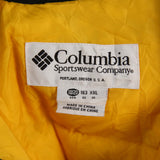 Columbia 90's Spellout Logo Zip Up Waterproof Puffer Jacket XXLarge (2XL) Yellow