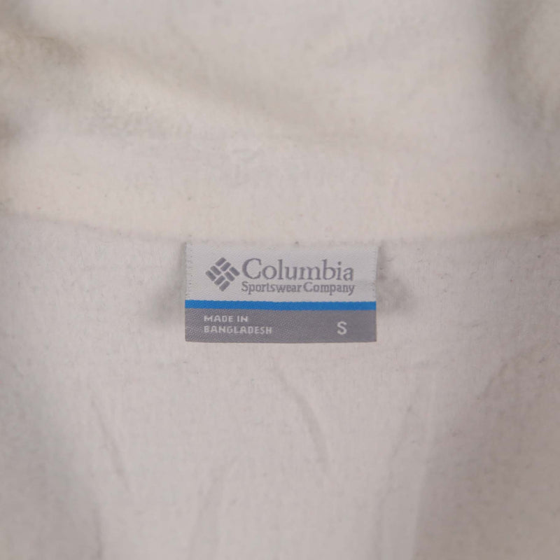 Columbia 90's s Vest Sleeveless Fleece Gilet Small White
