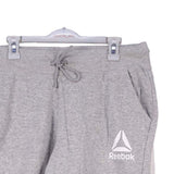 Reebok 90's Elasticated Waistband Drawstrings Joggers / Sweatpants Large Grey