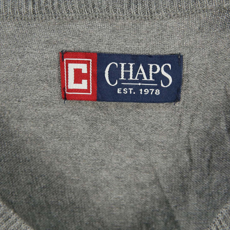 Chaps 90's Striped Pullover Jumper / Sweater XLarge Blue