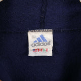 Adidas 90's Printed Pullover Spellout Logo Hoodie XLarge Navy Blue