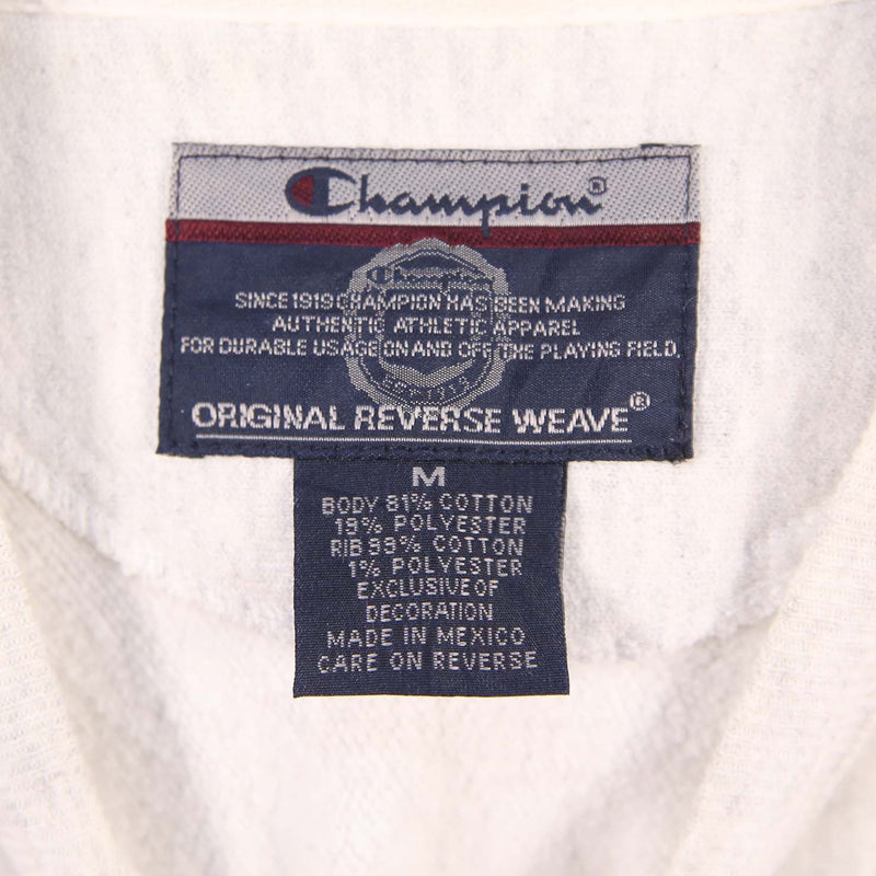 Champion 90's Crewneck Long Sleeve Sweatshirt Medium White