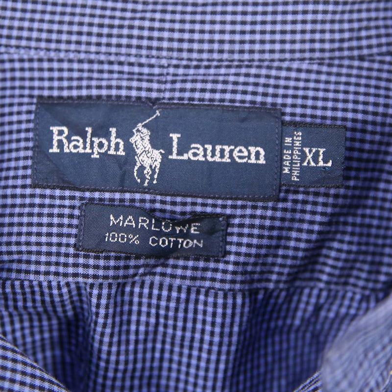 Polo by Ralph Lauren 90's Striped Long Sleeve Button Up Shirt XLarge Blue