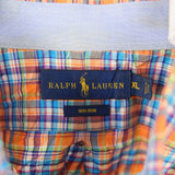 Polo by Ralph Lauren 90's Long Sleeve Check Button Up Shirt XLarge Blue