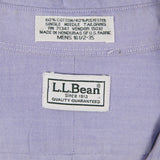 L.L.Bean 90's Collared Button Up Long Sleeve Shirt XLarge (missing sizing label) Purple