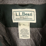 L.L.Bean 90's Spellout Logo Zip Up Windbreaker Jacket Large Green