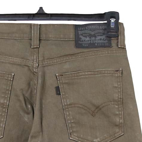 Levi Strauss & Co. 90's 511 Denim Slim Fit Jeans / Pants 29 Khaki Green