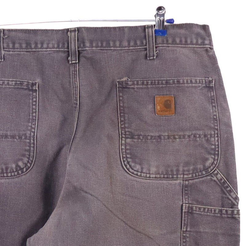 Carhartt 90's Cargo Carpenter Workwear Denim Trousers / Pants 38 Grey