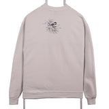 Jerzees 90's Flower Crewneck Sweatshirt Medium White