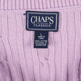 Chaps 90's Knitted Pullover Jumper / Sweater Large Pink