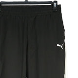 Puma  Elasticated Waistband Drawstrings Nylon Sportswear Joggers / Sweatpants 28 Black