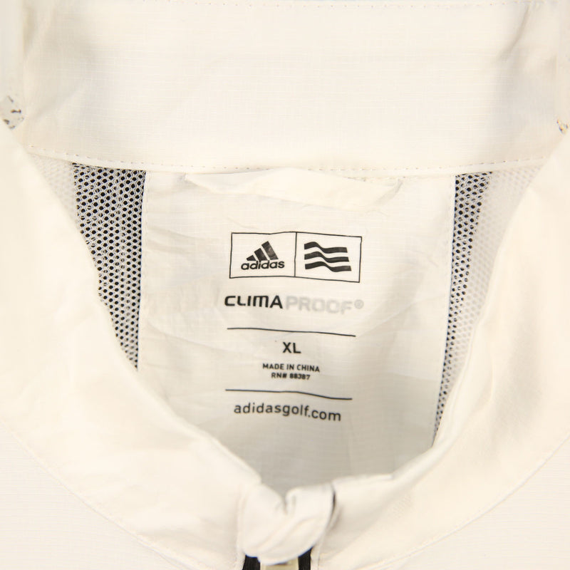 Adidas 90's Lightweight Full Zip Up Nylon Sportswear Windbreaker Jacket XLarge Black